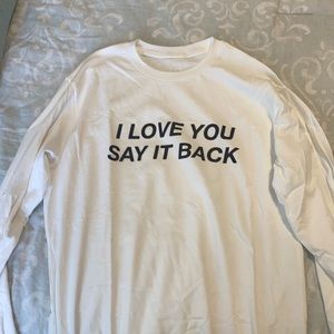 Lonely ghost I love you say it back tee
